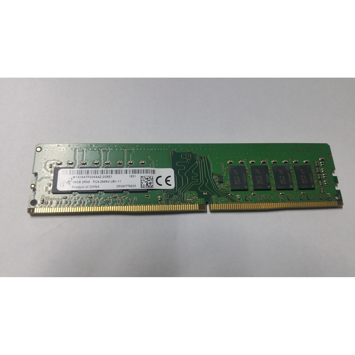 Memorie PC 16GB DDR4 2RX8 PC4-2666V-U HP 933278-001